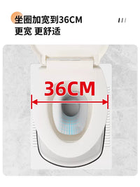 Foldable Commode Chair for Elderly, Pregnant Women, and Squat Toilet Conversion