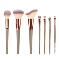 7-Piece Soft Bristle Makeup Brush Set for Foundation, Blush, Eyeshadow, Concealer, and Powder