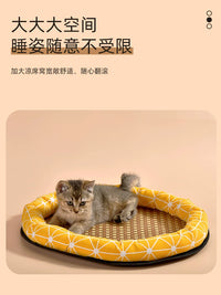 Pet Cooling Mat for Dogs and Cats, Summer Ice Pad Bed, Square/Round