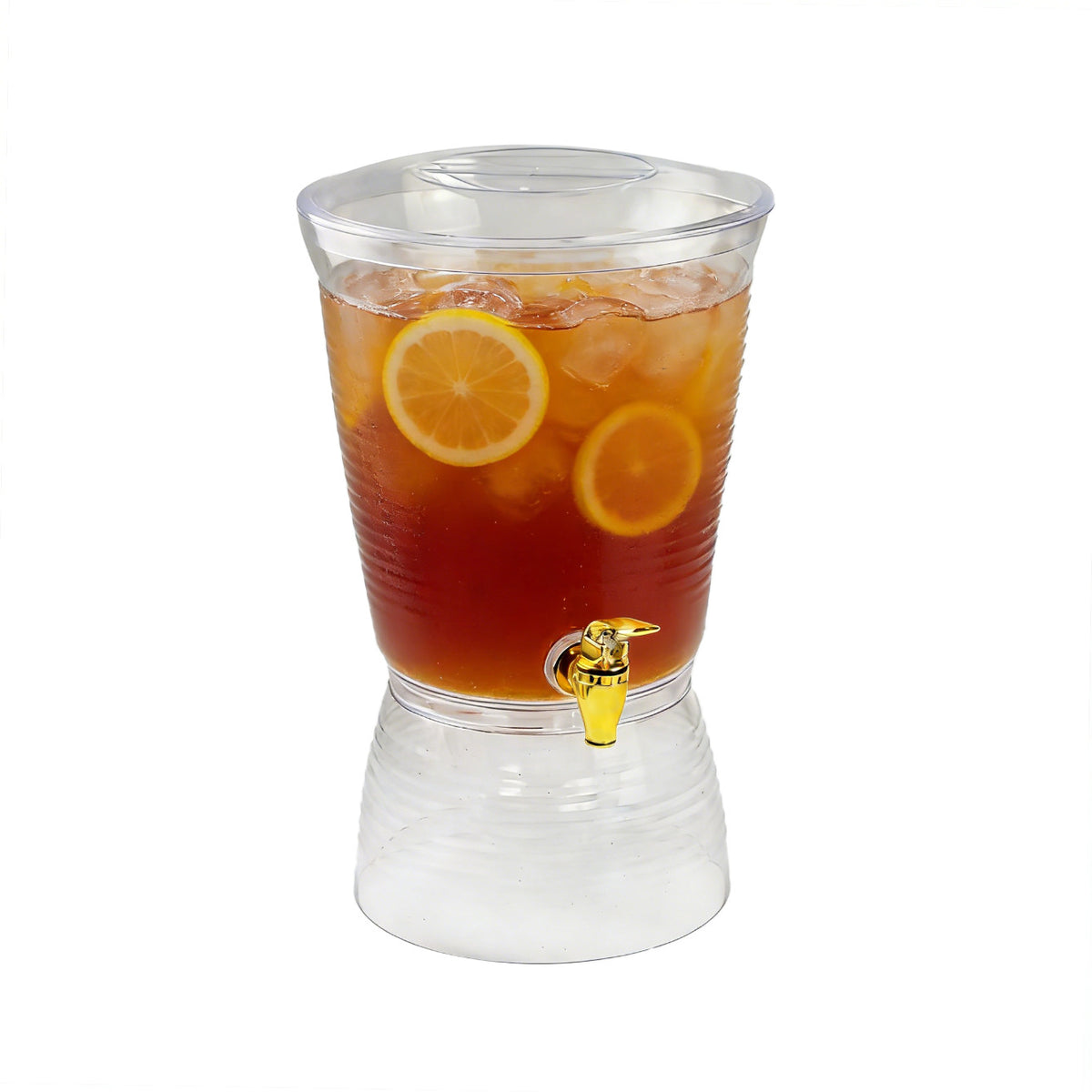 Self-Serve Beverage Dispenser with Ice Bucket for Parties & Bars