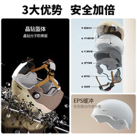 3C Certified Electric Motorcycle Helmet for Men and Women, Four Seasons Universal Safety Half Helmet with Sun Protection