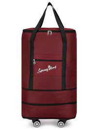 Korean Style Expandable Travel Duffel Bag Large Capacity Waterproof Foldable Luggage for Men and Women