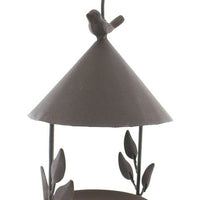 Vintage Iron Birdhouse Feeder Garden Decor Hanging Ornament