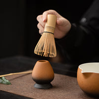 Matcha Tea Ceremony Set with Ceramic Bowl, Whisk, Stand, and Scoop