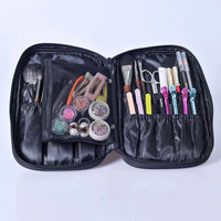 Professional Portable Makeup Brush Organizer Bag for Artists and Daily Use