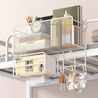 Bedside Storage Basket with Tissue Box Holder for Dorm Room Bunk Beds