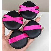 Teardrop Air Cushion Makeup Sponge with Double Ribbon for Wet/Dry Foundation Application
