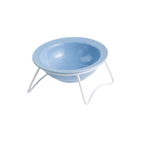 Ceramic UFO Pet Bowl with Stand for Cats and Dogs - Elevated Food and Water Dish