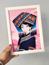 Ethnic Zhuang Quilling Art Kit for Beginners with Frame Option