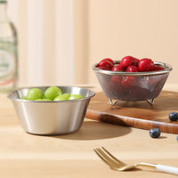 Mini Stainless Steel Colander Strainer Basket for Kitchen Rice Vegetable Washing