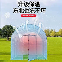 Portable Walk-in Greenhouse with Reinforced Steel Frame and Transparent Cover for Garden Plants