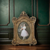 Vintage Resin Photo Frame for Tabletop Display, Living Room Bedroom Decor, Craft Gift