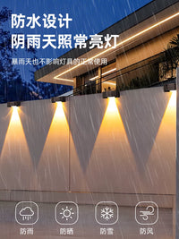 Solar Wall Lights Outdoor Garden Courtyard Landscape Lighting