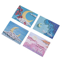Artistic Oil Painting Greeting Cards for Birthdays and Festivals, Creative Floral Design Gift Cards