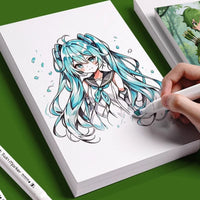 A4 A3 8K 4K White Cardstock Paper for Hand-copied Newspapers, Art, and Marker Pens