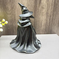 Gothic Raven Wizard Statue for Home & Garden Decor, Halloween Craft