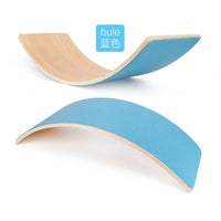 Wooden Balance Board for Kids, Sensory Training Rocker Toy, Yoga Wobble Board for Toddlers and Children