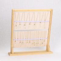 Bamboo & Wood 2-Tier Detachable Necklace Display Stand for Jewelry & Pendant Organization