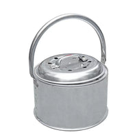 Portable Charcoal Brazier with Grill Net and Tongs for Outdoor Heating and Cooking