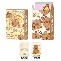 Capybara Double-Sided Laser Flash Cards - 30 LOMO Collectible Anime Postcards