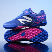 Kids' Laceless Low-Top Turf Soccer Cleats for Training and Matches