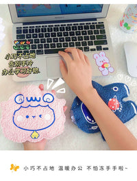 Plush Hot Water Bottle for Students, Mini Cartoon Portable Hand Warmer