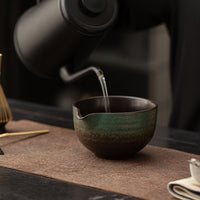 Japanese Ceramic Matcha Tea Ceremony Set with Bowl, Whisk Stand, and Scoop