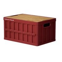 Foldable Plastic Storage Box for Outdoor Camping Car Trunk Organization
