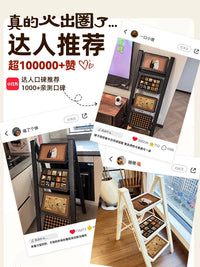 German-Style Portable Folding Ladder for Home Use, Vintage Decorative Step Stool