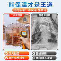 Greenhouse Garden Plant Grow Tunnel Walk-in Hot House with Galvanized Steel Frame and Thickened Film