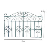 European Vintage Wrought Iron Garden Gate Fence Panel for Villas and Courtyards