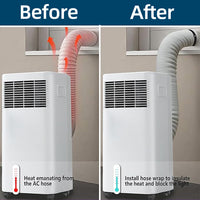 Air Conditioner Hose Insulation Cover Dust Protector for 5 and 5.9 inch Diameter Hoses