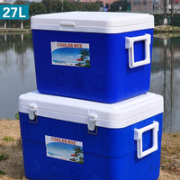 Outdoor Insulated Cooler Box for Commercial Vehicle Portable Food Preservation Fishing BBQ Stall Large and Small Ice Bucket