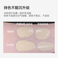 NOVO 5949 Matte Liquid Concealer for Face, Full Coverage, Waterproof, Long-lasting, for Acne, Dark Spots, Freckles, Brightening