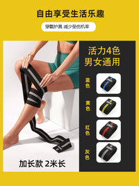 Adjustable Compression Knee Wraps for Weightlifting, Cycling, and Squats