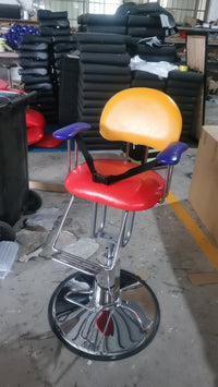 Children's Hydraulic Barber Chair with Safety Belt and Footrest for Commercial or Home Use