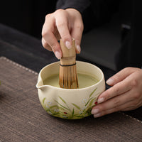 Ceramic Matcha Tea Ceremony Set with Whisk, Bowl, and Accessories