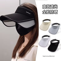 Unisex Retractable Brim Sun Visor Hat for Outdoor Cycling and UV Protection