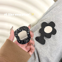 Starry Ink Splatter Phone Grip Holder with Mirror, Expandable Stand for Smartphones