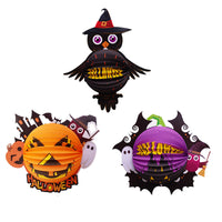 Halloween Ghost Witch Spider Pumpkin Paper Lantern Hanging Decorations