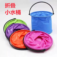 Foldable Art Paint Brush Washing Bucket Plastic Watercolor Pigment Mixing Palette Pen Holder for Kids Painting