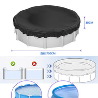 Outdoor Round Pool Cover Rainproof Sandpit Cover Ground Trampoline Inflatable Hot Tub Cover