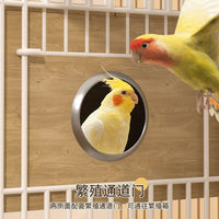 Heavy-Duty Metal Parrot Breeding Cage, Detachable Square-Tube Bird Cage