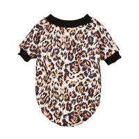 Leopard Print Gradient Pet Sweatshirt for French Bulldogs