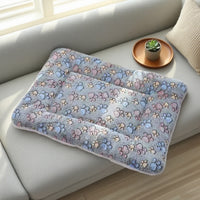 Plush Pet Bed Mat for Cats and Dogs, Warm Winter Sleeping Pad