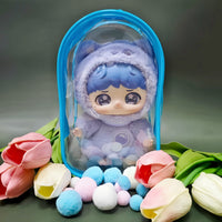 PVC Dustproof Storage Bag for 15cm Cotton Dolls, Thickened Portable Carrier for Outings