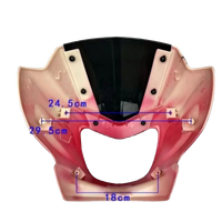 Motorcycle Headlight Assembly Fairing for HJ125-7-7A-7D Silver Leopard