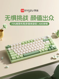 Dream Tribe 75-Key Wireless Bluetooth Mechanical Keyboard for Gaming, iPad, Laptop, and Office Use