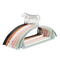 Non-Slip PVC Coated Stainless Steel Hangers for Adult Clothes, Half-Round Design, Heavy Duty
