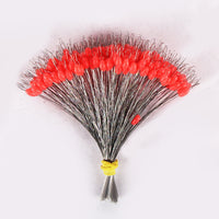Silicone Fishing Bobber Stopper Beads for Rod Tip, Olive-shaped, 100-Pack
